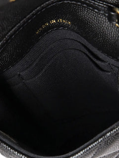 Embellished CC Flap Phone Holder Quilted Caviar Quilted Caviar crossbody bag