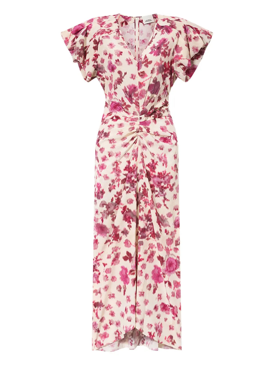Terenae ruffled floral dress