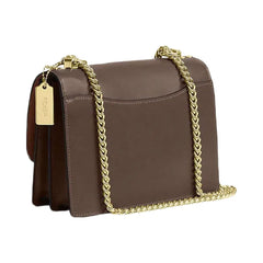 Coach Klare Crossbody Bag Calf Leather-Gold-Dark Stone
