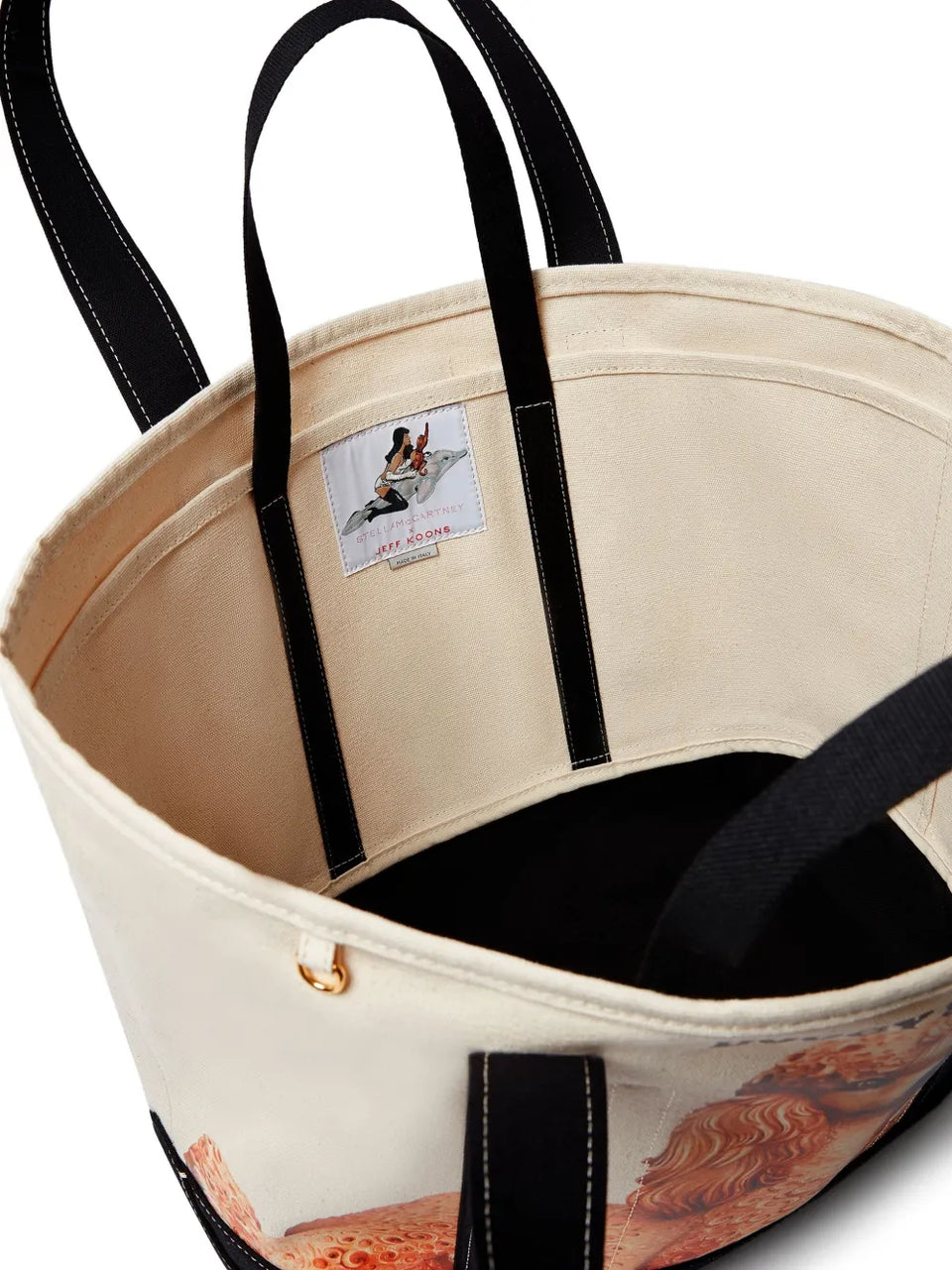 dog-print tote bag