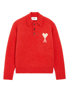 Holiday Capsule intarsia polo sweater