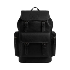 Coach Sprint Backpack Pebbled Leather-Black Copper Finish-Black-Black