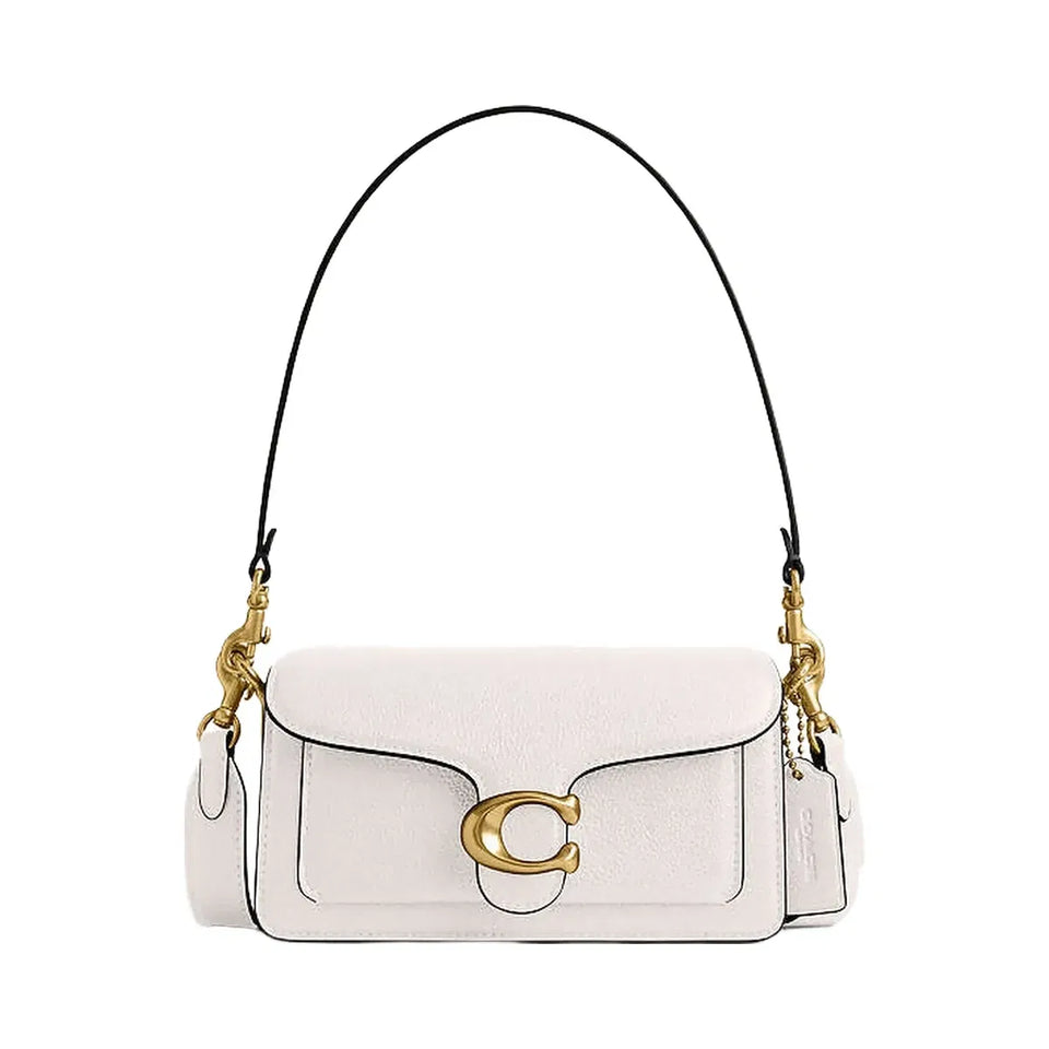 Coach Tabby Shoulder Bag 20 Polished Pebble Leather-Brass-Chalk