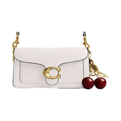 Coach Tabby Shoulder Bag 20 Polished Pebble Leather-Brass-Chalk
