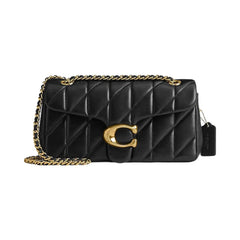 Coach Tabby Shoulder Bag 26 With Pillow Quilting Nappa Leather-Brass-Black