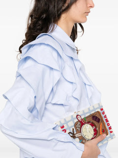 ruffled cotton shirt