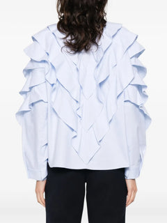 ruffled cotton shirt