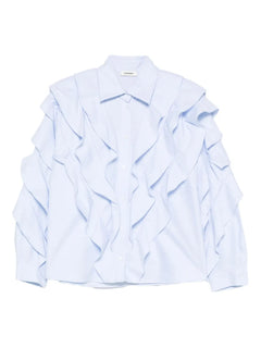 ruffled cotton shirt