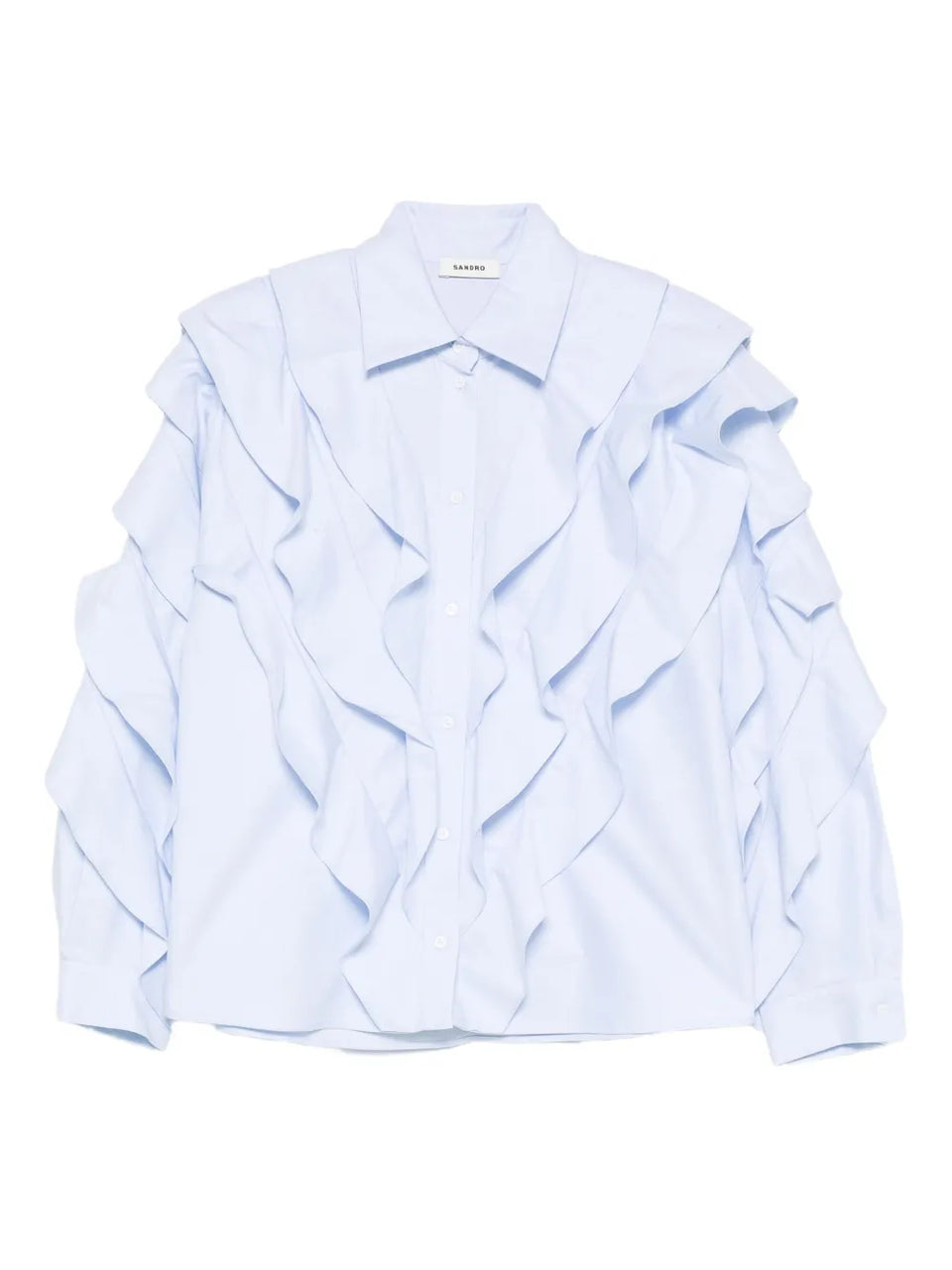 ruffled cotton shirt