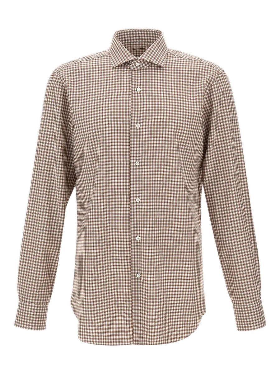 checked long-sleeves shirt