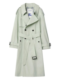 double-breasted belted trench coat