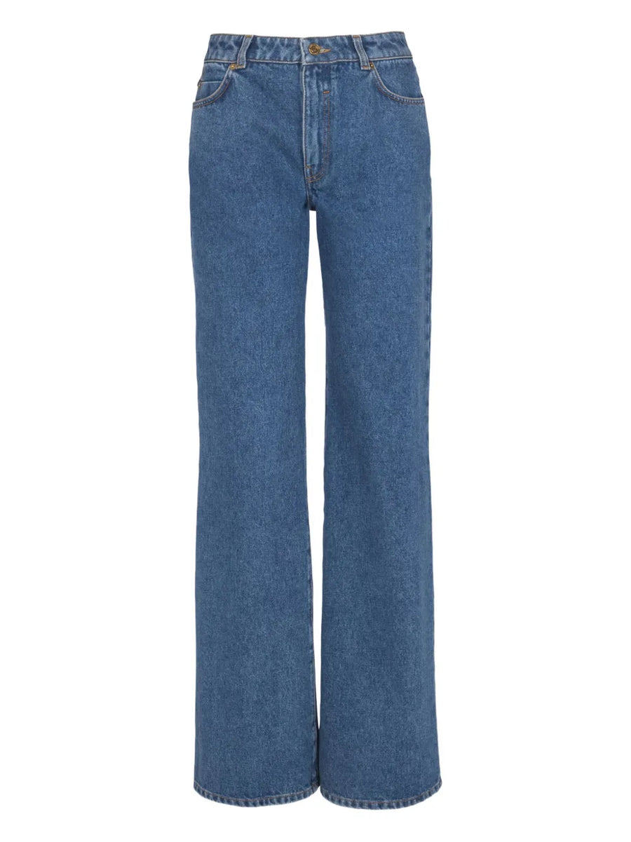 flared-leg jeans