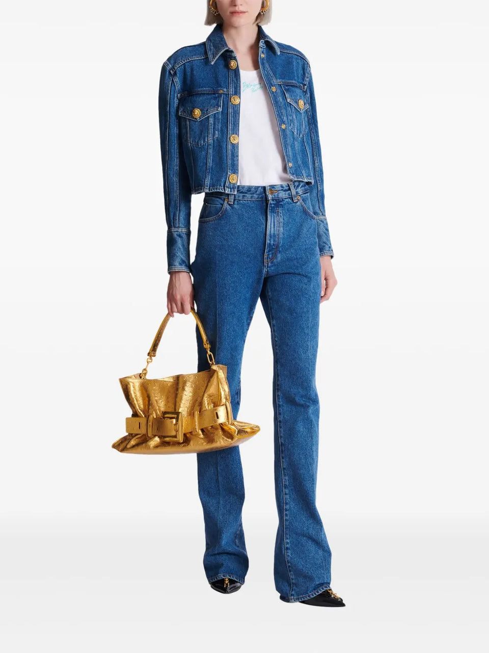 flared-leg jeans