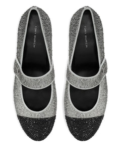 25mm cap-toe crystal Mary Jane pumps