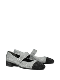 25mm cap-toe crystal Mary Jane pumps