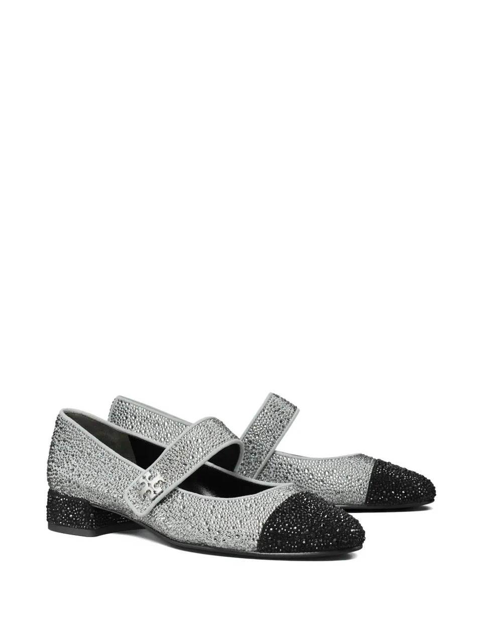 25mm cap-toe crystal Mary Jane pumps