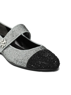 25mm cap-toe crystal Mary Jane pumps