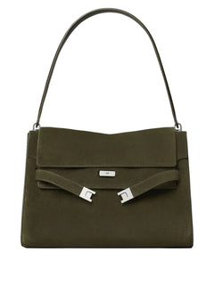Large Lee Radziwill Suede Shoulder Bag