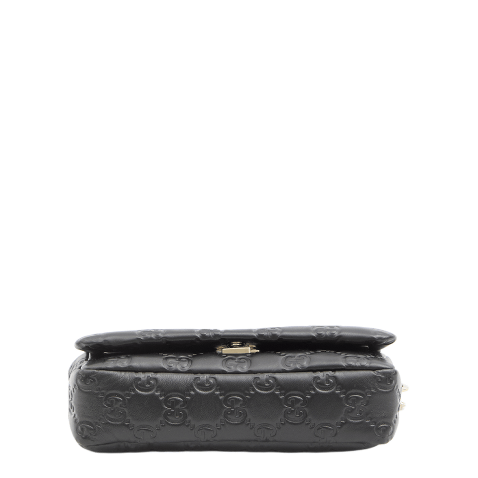 GG Milano Small Exotic Leathers Top Handle Bag - Black