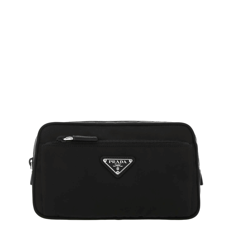 Re-Nylon Leather Belt Bag