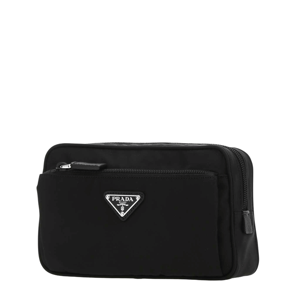 Re-Nylon Leather Belt Bag