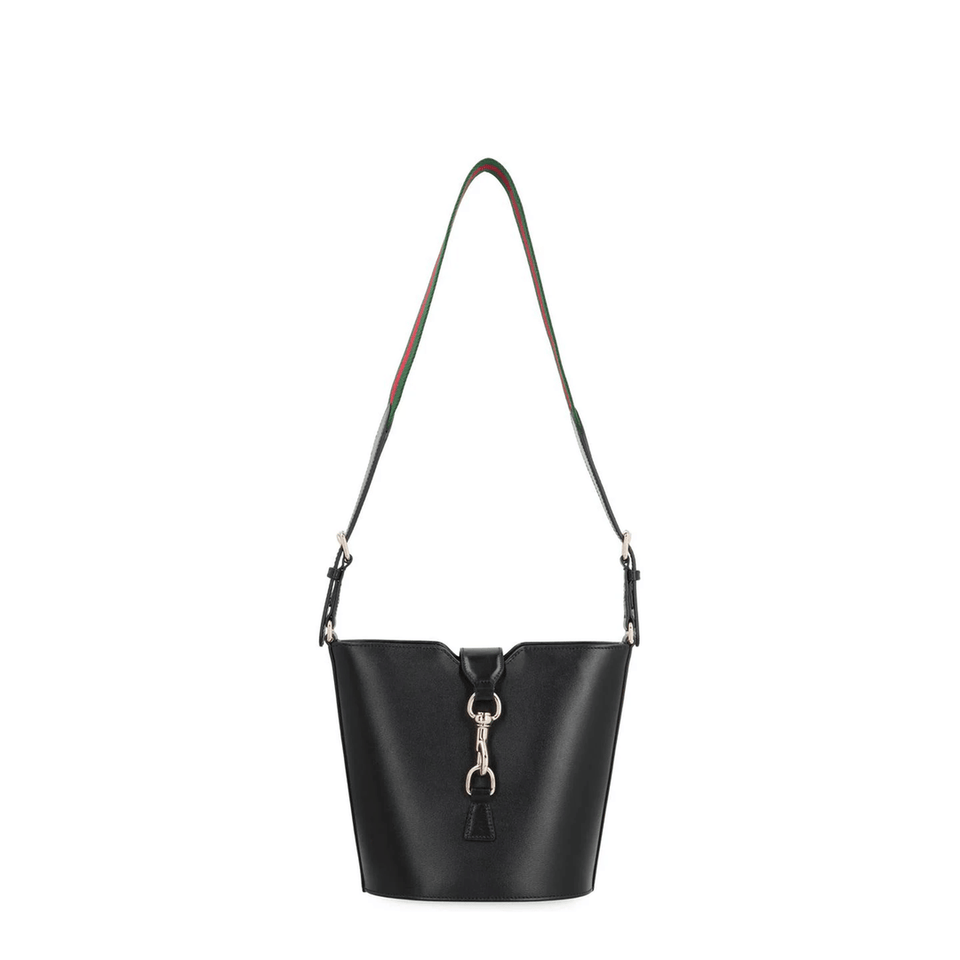 Diana Small Leather Tote Bag - Black