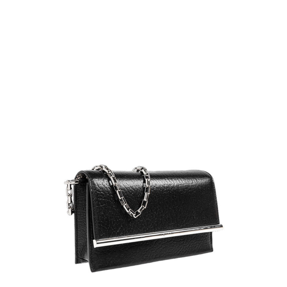 Mini Rectangular Cross-Bar Clutch Bag