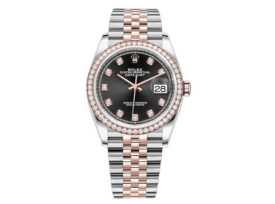 Rolex | Datejust | 126281RBR | Gold/Steel | 36 mm | Gold/Steel | Black | Automatic