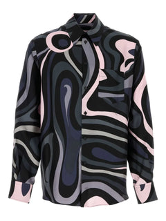 printed silk shirt