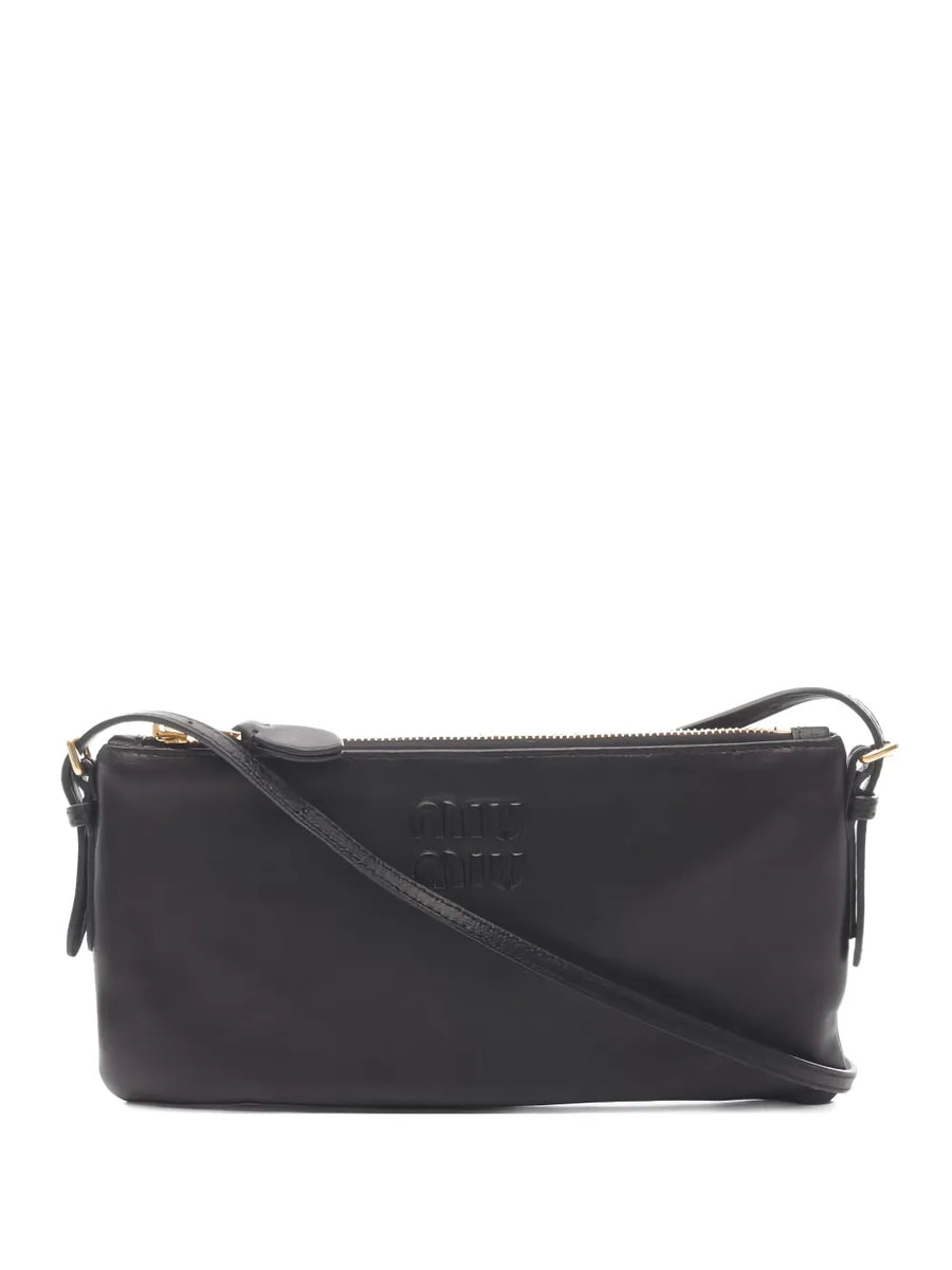 2020s embossed-leather shoulder bag