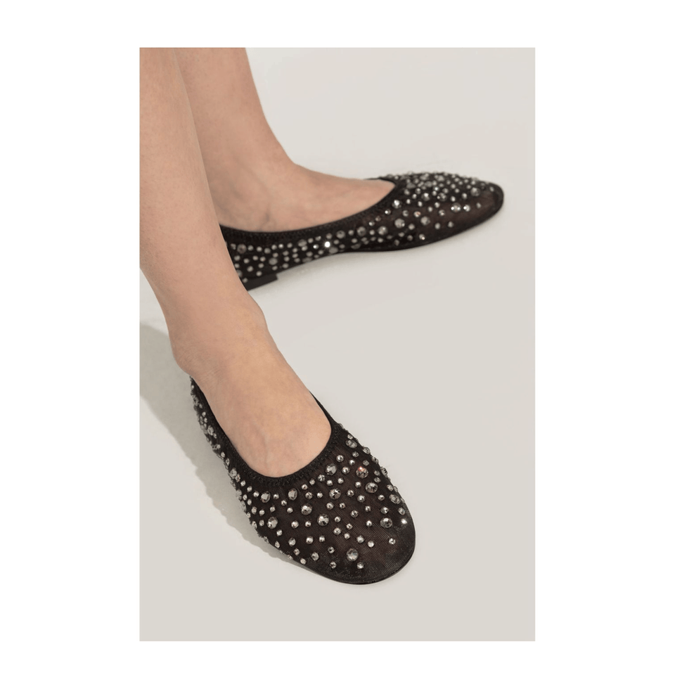 Crystal Ballet Flats