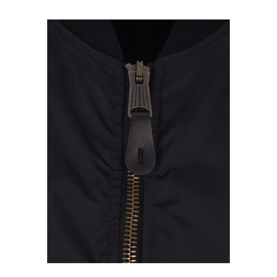 Bomber Jacket Large Fit in Black
