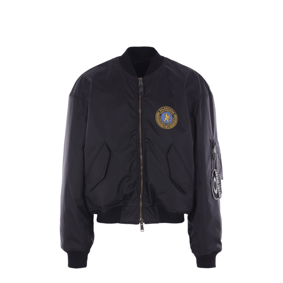Bomber Jacket Large Fit in Black