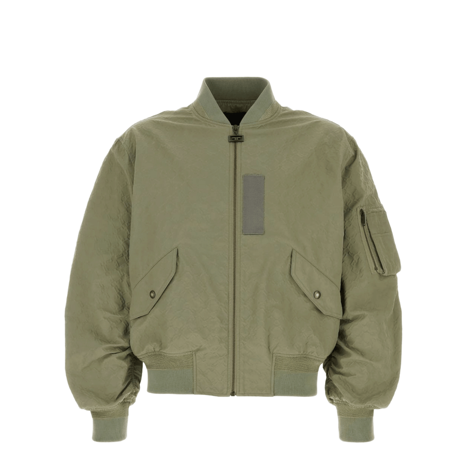 Bomber in Textured Monogram 72 Almond Green