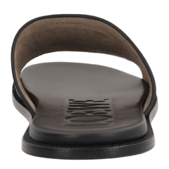 Flex Anagram Slide in Soft Calfskin Black
