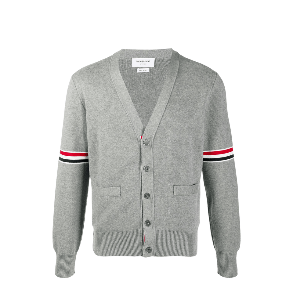 RWB Armband Cardigan - Light Grey