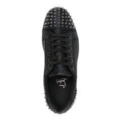 Low Top Lace Up Sneakers Black