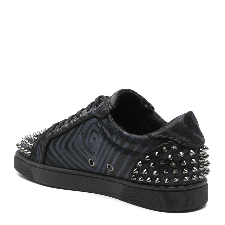 Low Top Lace Up Sneakers Black