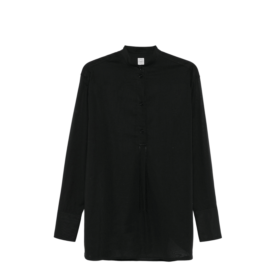 Stand Collar Organic Cotton Shirt