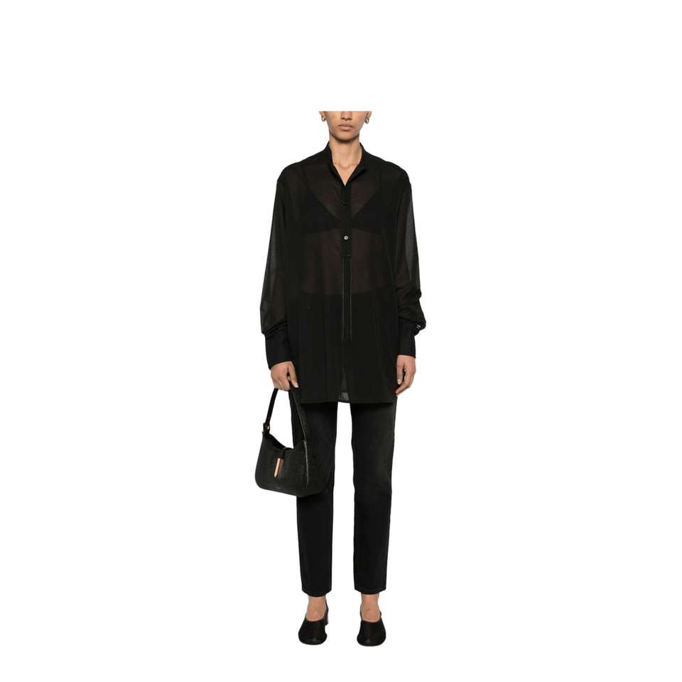 Stand Collar Organic Cotton Shirt