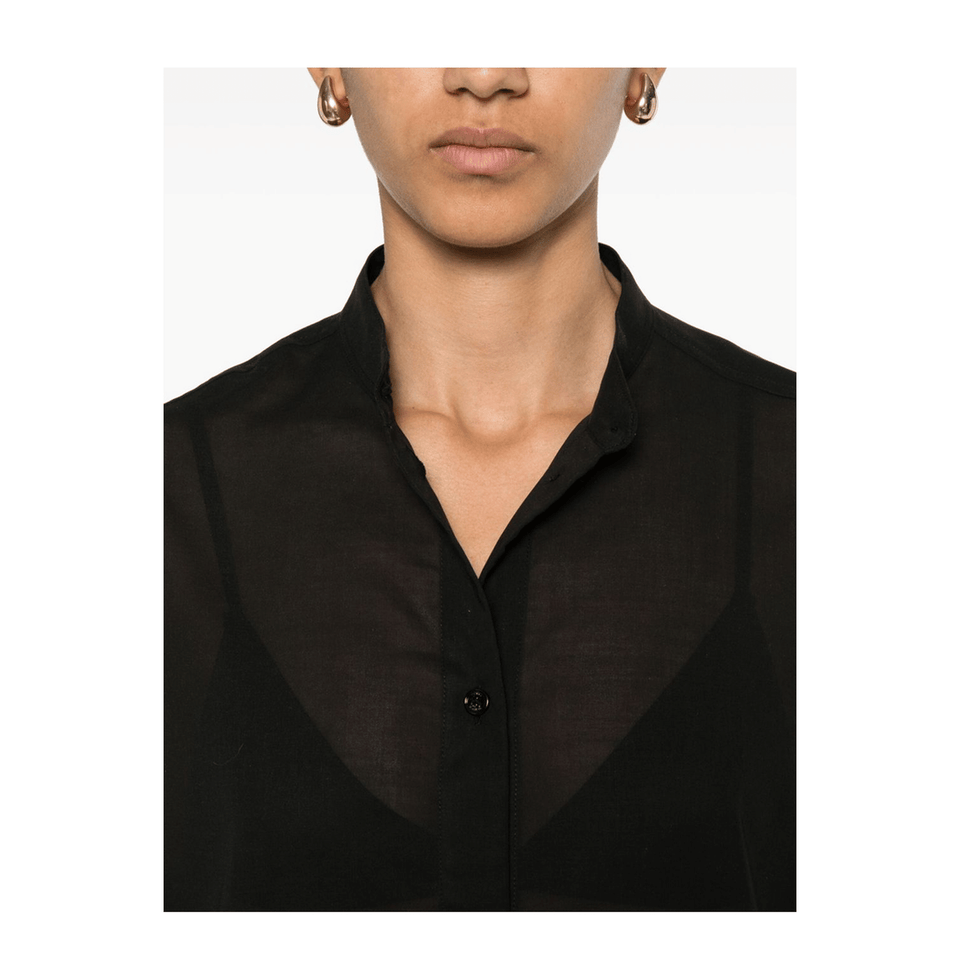 Stand Collar Organic Cotton Shirt