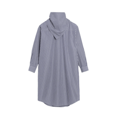 Blue Cotton Bandana Midi Dress