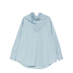 Sky Blue Cotton Oversized Shirt