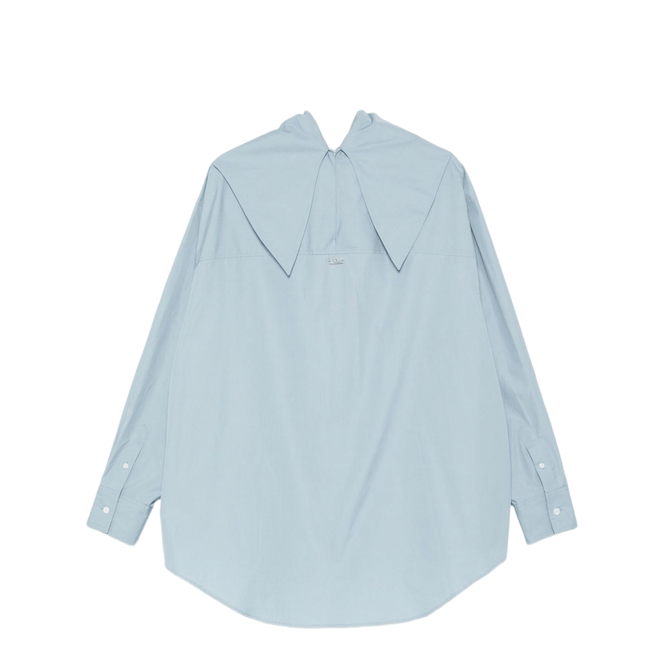 Sky Blue Cotton Oversized Shirt