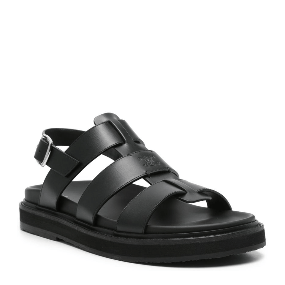 Cage Leather Sandals