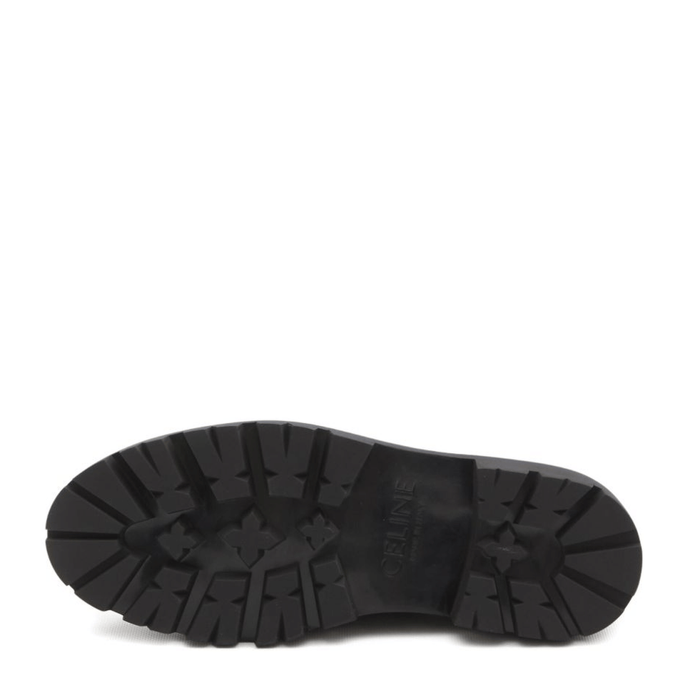 Margaret Derby Loafer In Waxed Suede Calfskin