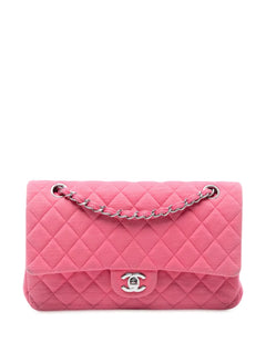 2014 Medium Classic Jersey Double Flap shoulder bag
