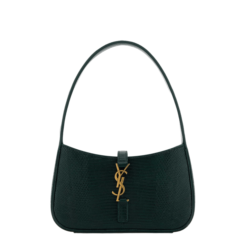 Lizard Mini Le 5 A 7 Shoulder Bag Leather Dark Green