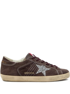 glitter star suede sneakers