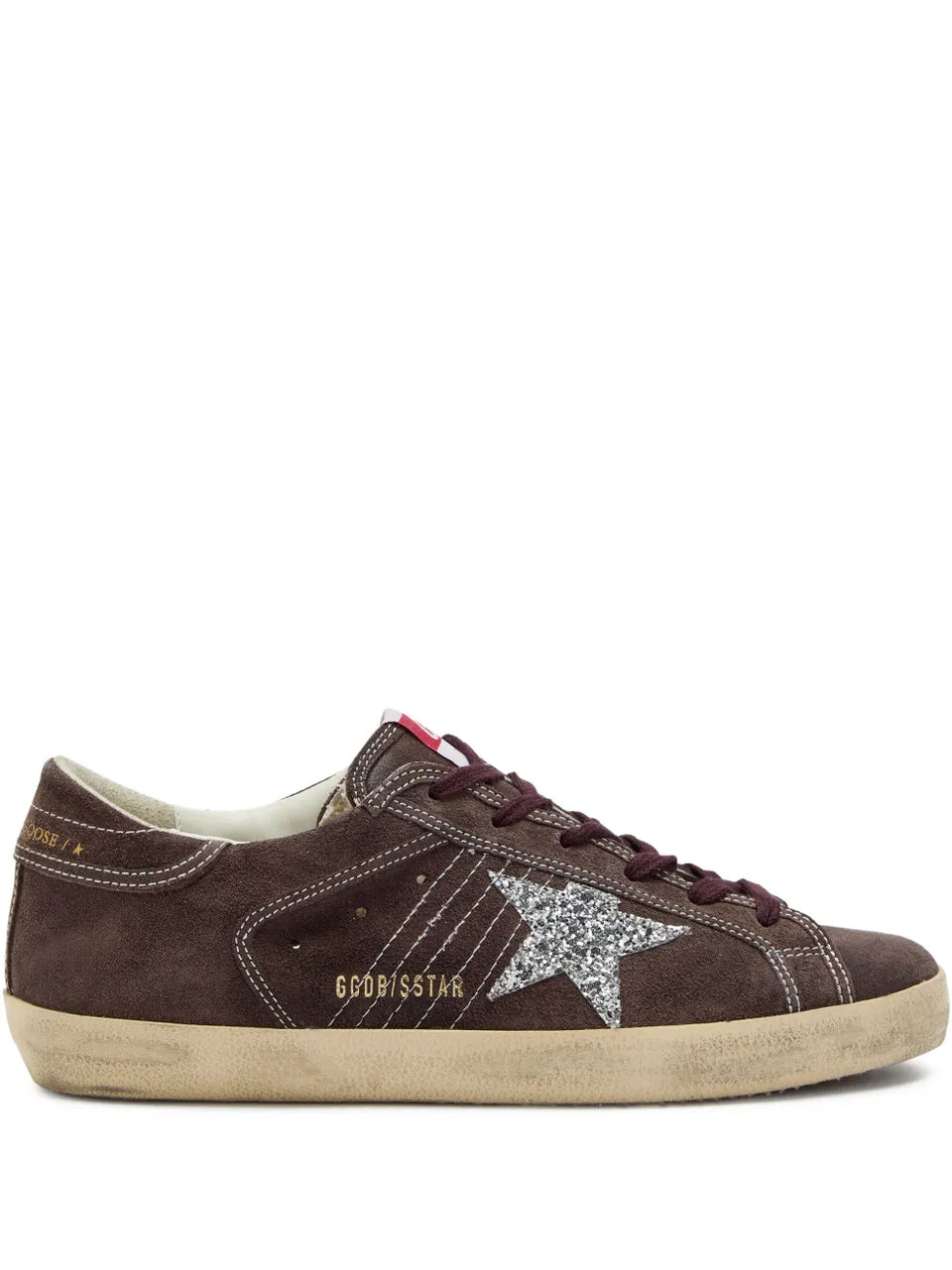glitter star suede sneakers